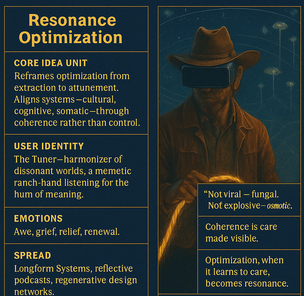 Resonance Optimization - From